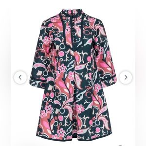 Dress by Tuckernuck. Green and pink from the Cameron Eubanks collection.